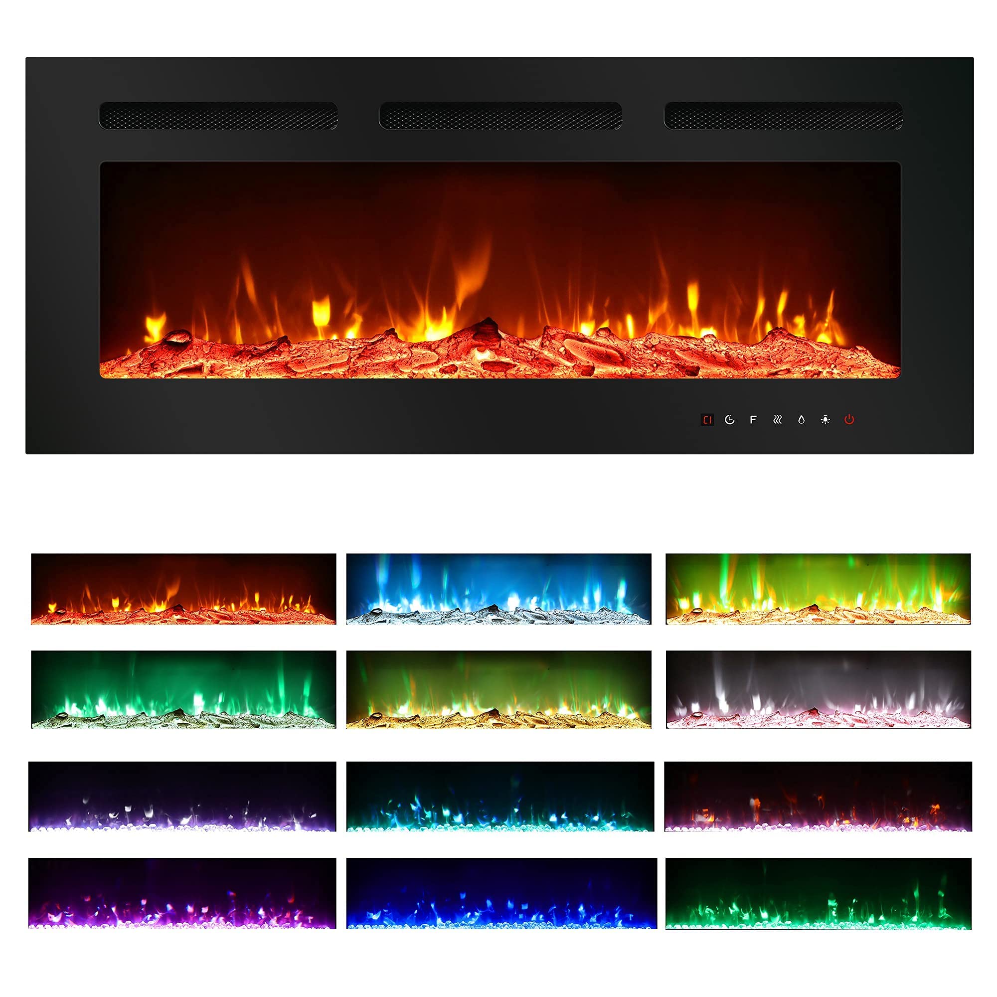 Buy Tolead Electric Fire With Log Burner Effect Electric Fireplace