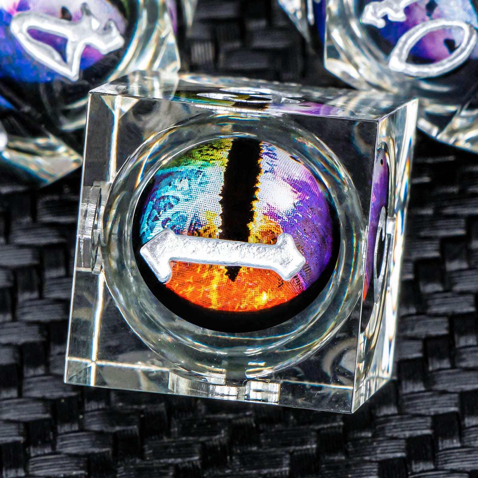 KERWELLSI Float Cool Liquid Core Beholder Eye DND Dice Set D&D with Gift Box - Image 3