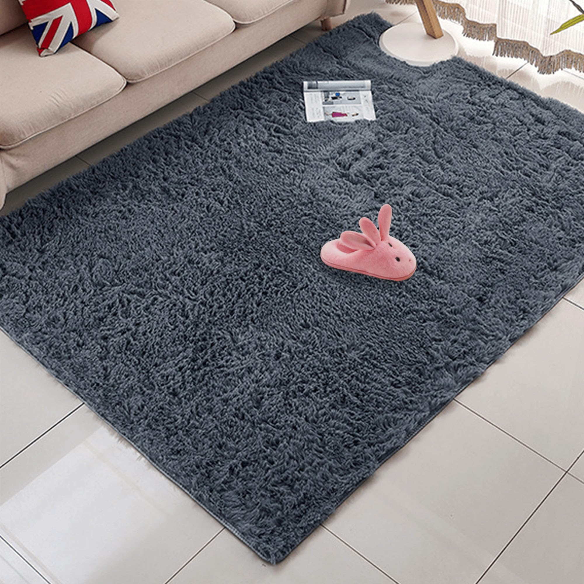 Tapis moderne de salon 230x230 anti sol froid et ultra doux