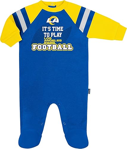 Gerber NFL - Pijama unisex con pies de equipo de la NFL para dormir y jugar
