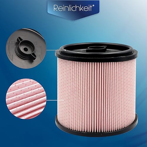 Miniatura 3 de Filtro de cartucho de repuesto para aspiradoras de polvo fino Vacmaster y aspiradoras de suelo, estándar, de 5 a 16 galones, VCFF