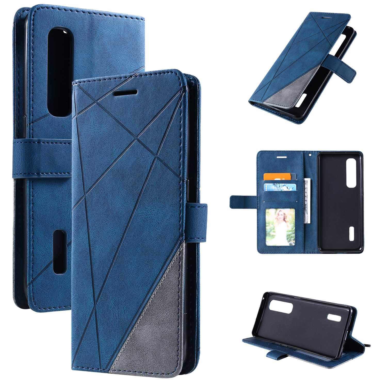 SONWO Cover per Oppo Find X2 Neo, Flip Caso in PU Pelle Case Cover Portafoglio Custodia per Oppo Find X2 Neo, [Kickstand] [Slot per Schede], Rosso