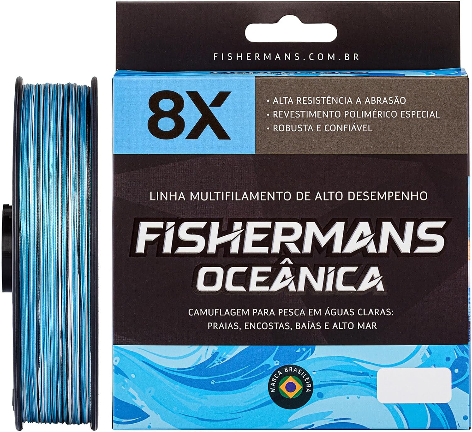 Carretel de linha multifilamento Fishermans 8 Fios Oceúnica