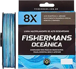 Linha De Pesca Multifilamento Fishermans 8 Fios