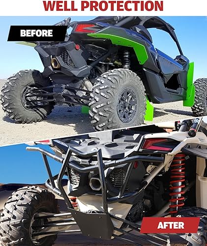 Miniatura 7 de A &amp; UTV PRO Barra de parachoques trasera para Maverick X3, protector de cepillo de barra de parachoques trasero para accesorios Can Am Maverick X3