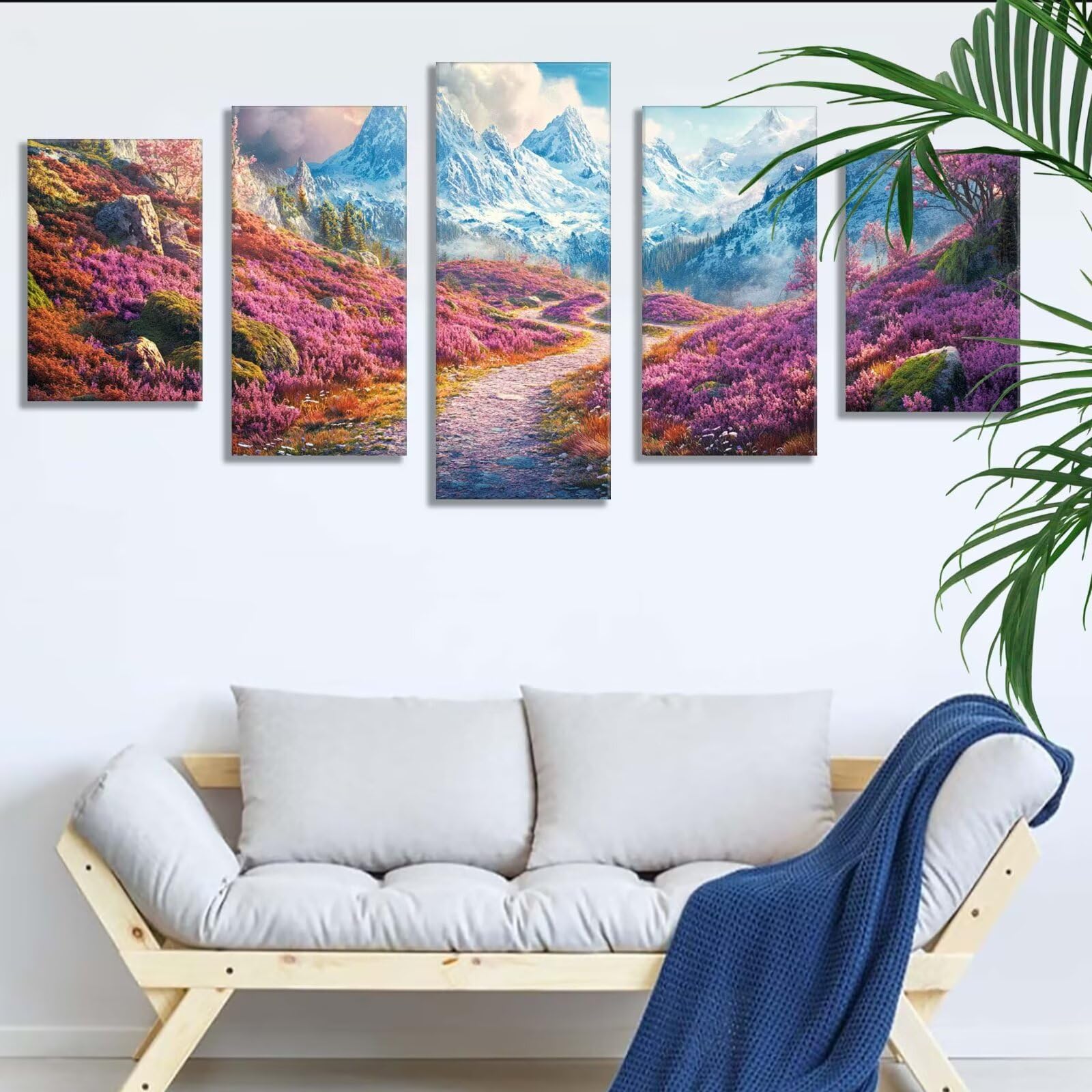 5 sztuk diamentowe malarstwo górskie krajobraz, zestawy do malowania diamentowego dla dorosłych, DIY diamentowa sztuka diamentowa malowanie dzieci diamentowe zestawy do haftu do domu, prezent dla