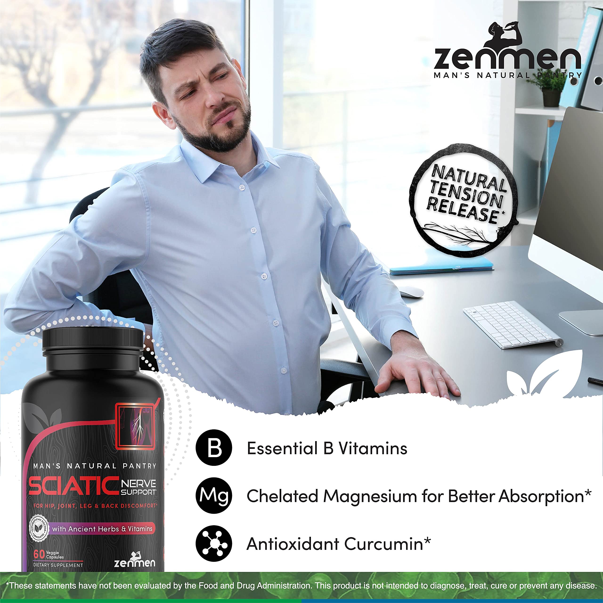 Sciatica Pain Relief Supplement Support Lower Back Pain Relief