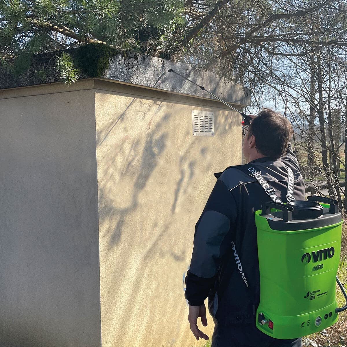 VITO – Lanza extensible pulverizadores 1,47 a 2,70 m telescópicos puntas de latón compatible con accesorios para techos, espacio verde