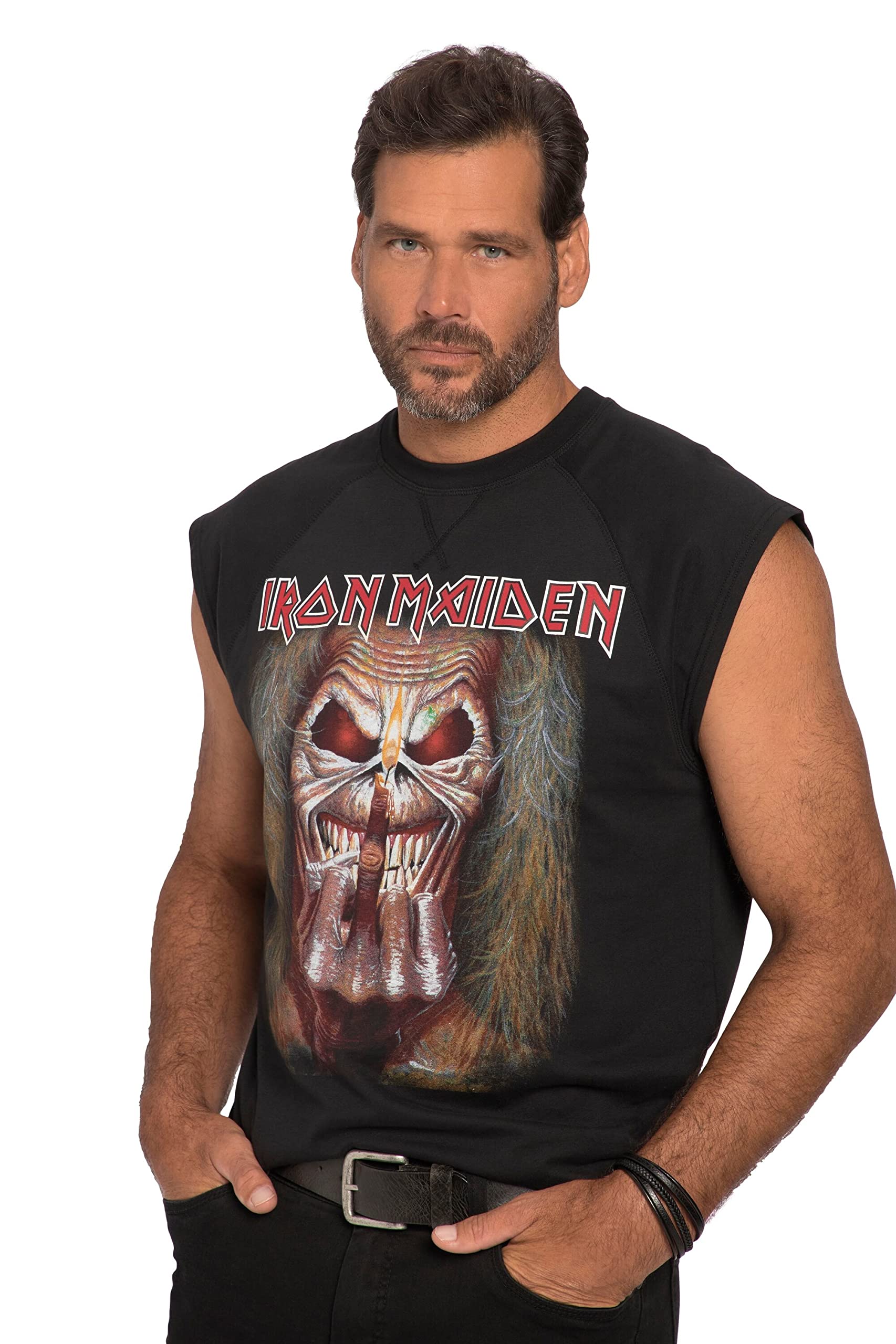 JP 1880 Herren Tanktop, Bandshirt, Iron Maiden T-Shirts (1er Pack)
