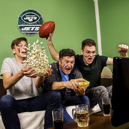 Vista 55 de Cartel de pared de Los Angeles Rams de 13 pulgadas con tapa de botella envejecida, edición limitada, de FOCO Rams, representa a la NFL y muestra tu