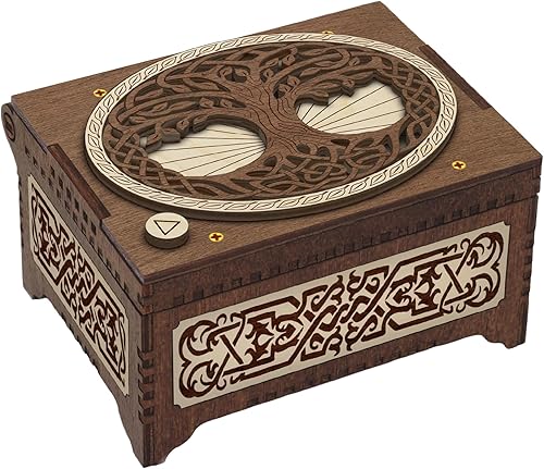 Celtic Tree of Life Custom Music Box, Plays Any Song, Custom Photo Print and Text Inside