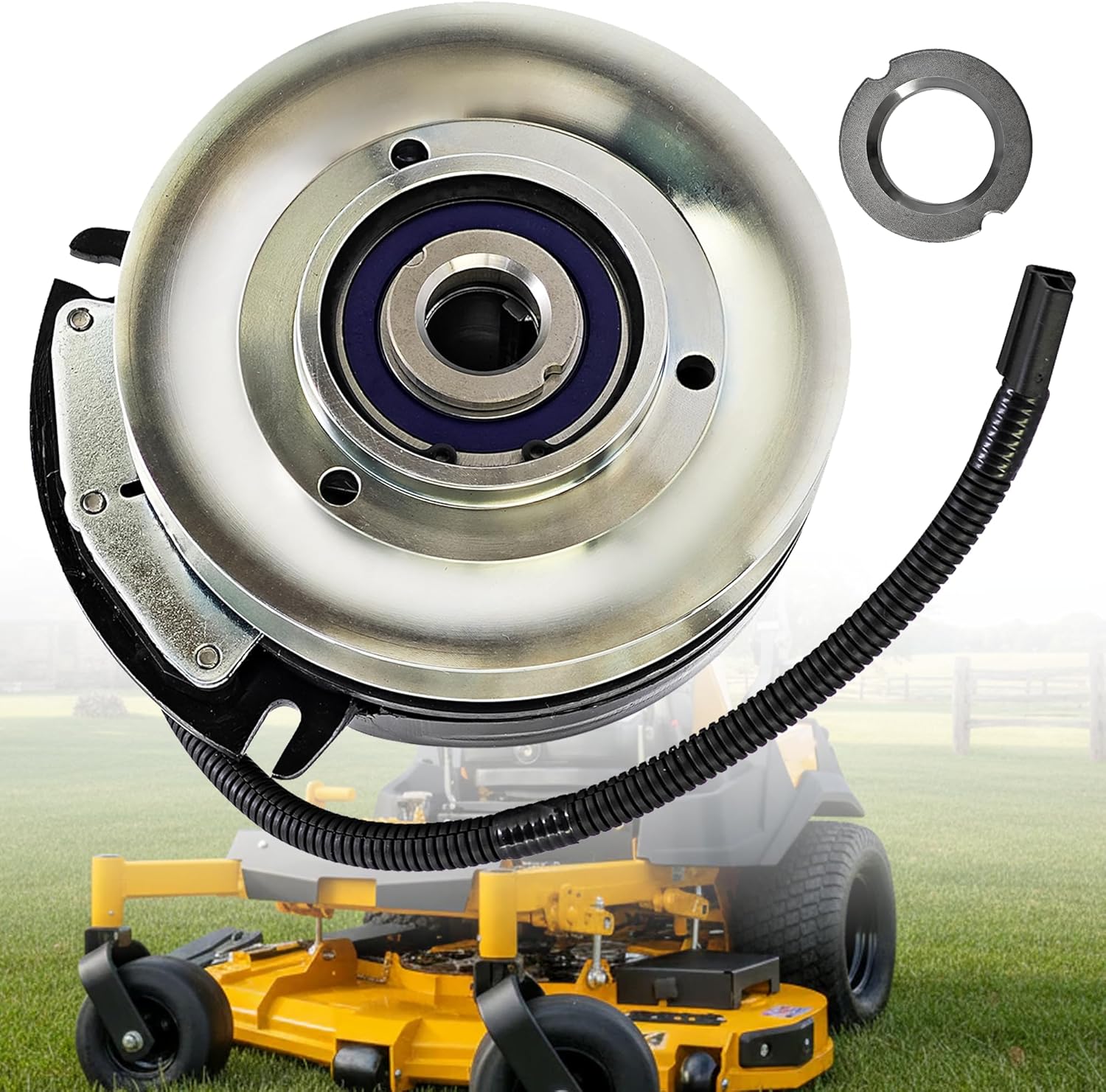 606936 Electric PTO Clutch Fits for Hustler Super Z HyperDrive & Super 104 Models 606936 603336K 606936K 929950 930024 930065 930875 931048 X0809A PTO Clutch for Warner 5228-87 5228-71