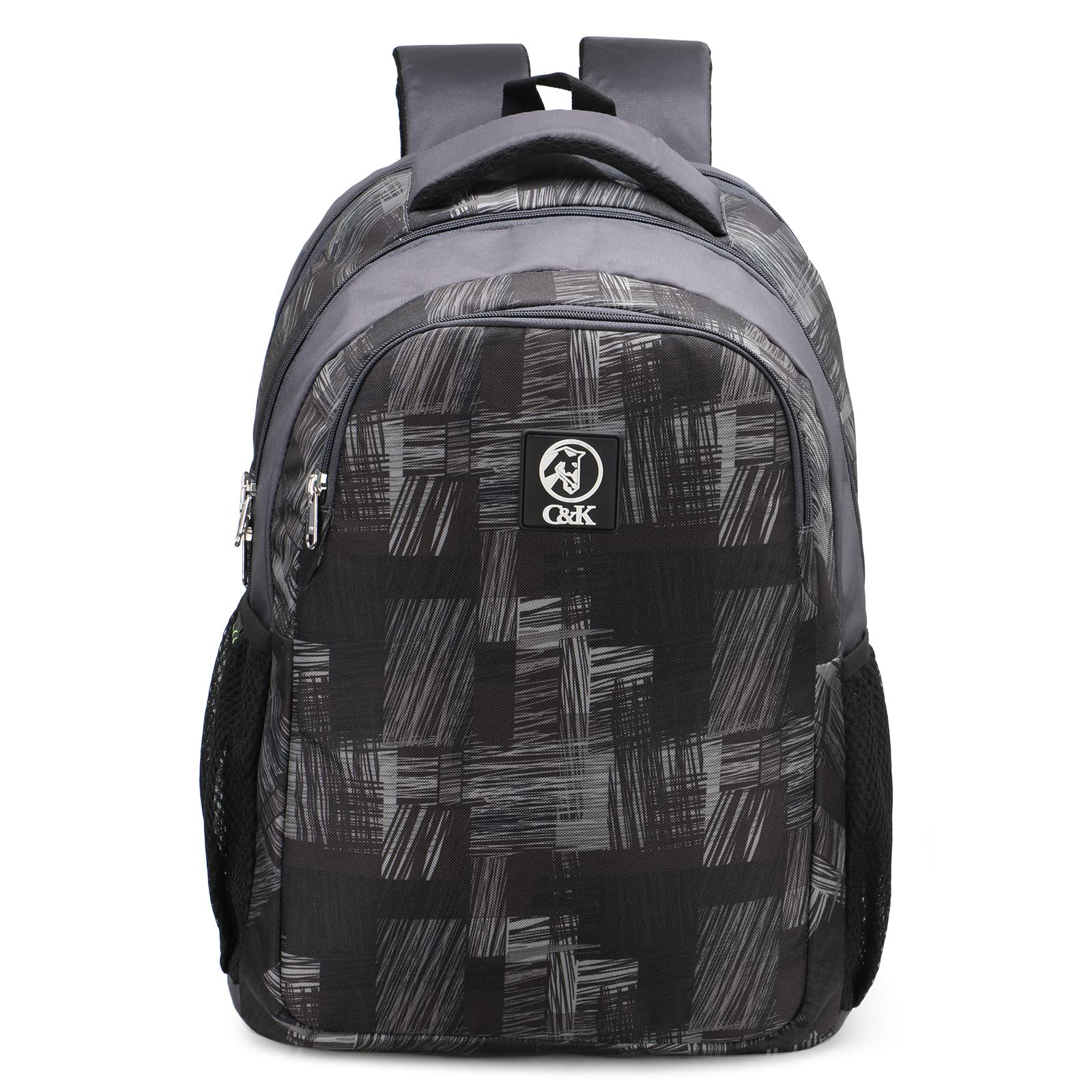 Chris & Kate Multi Print Backpack for School | College | Everyday Bag With Laptop Compartment (Black) (B0C1ZLWJ9J) Amazon Price History, Amazon Price Tracker