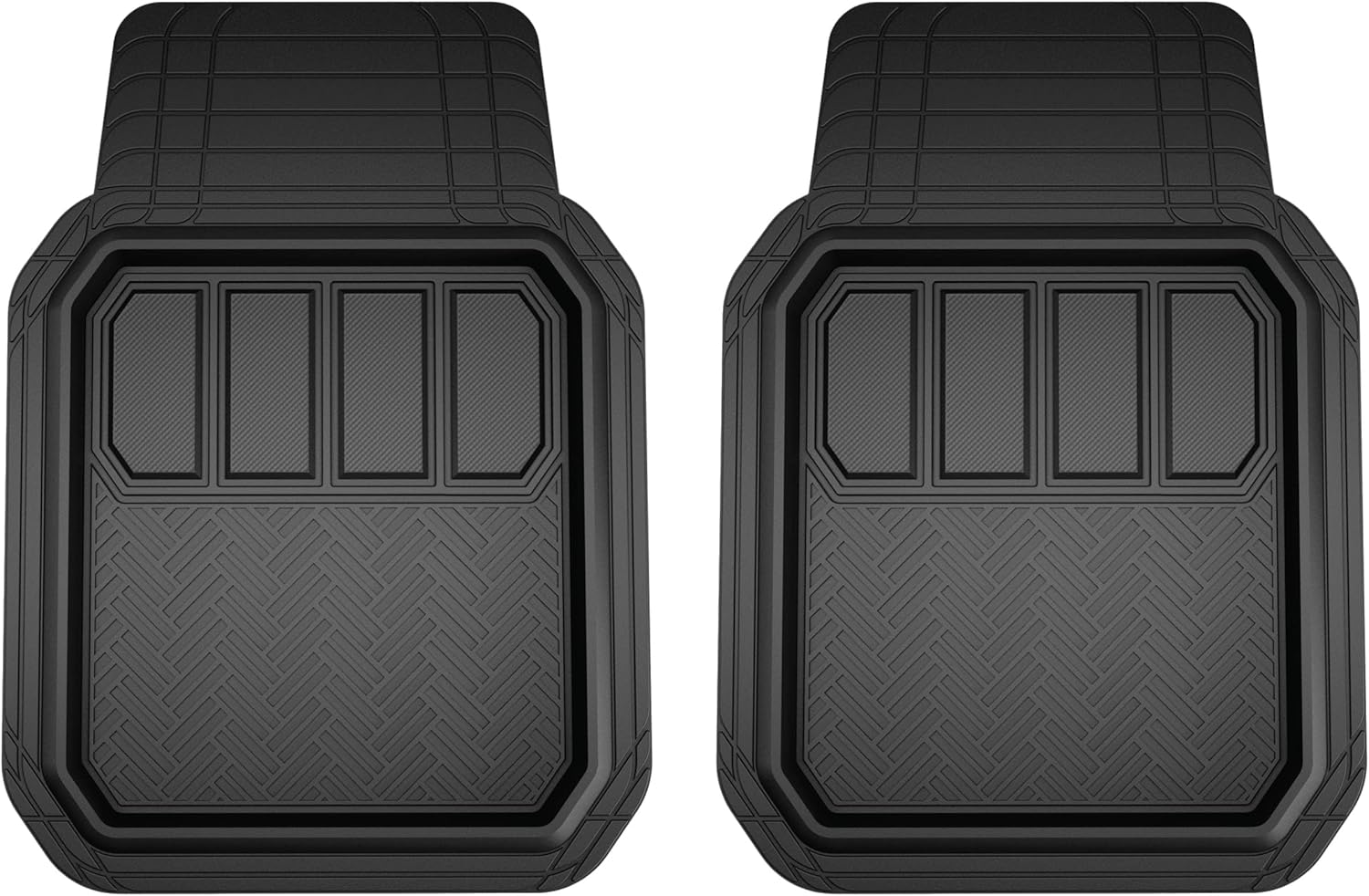 Armor All 2-Piece Black Rubber Deep-Tray Floor Mats (79987ADC)
