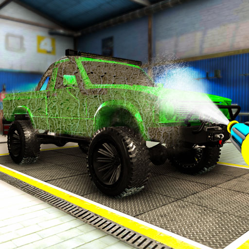 juego de pistola de agua de simulador de coche de lavado a presión