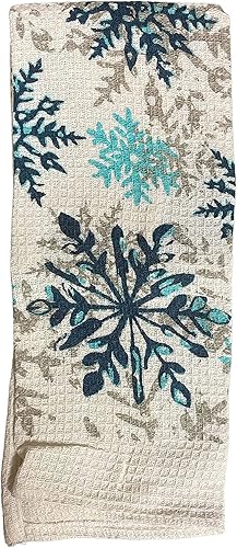 Miniatura 6 de Petal Cliff Juego de 4 toallas de cocina de terciopelo con estampado navideño. Tamaño 15 x 25 pulgadas, 4 diseños surtidos, el diseño puede muy.