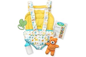 Melissa & Doug Boy Baby Doll Carrier Toy Set