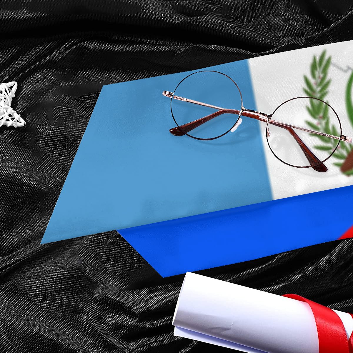 Guatemala Guatemalans Puerto Flag Graduation sash Thickened sash flag graduation stole for International Student flag scarf