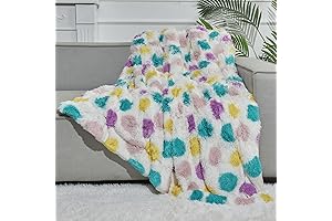 GONAAP Fuzzy Faux Fur Polka Dot Throw Blanket: Cozy Comfort for Your Home