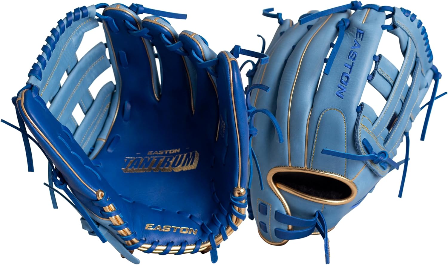 Easton | Tantrum Series Slowpitch Softball Glove | 14" | LHT | Pro H Web | Carolina Blue/Royal