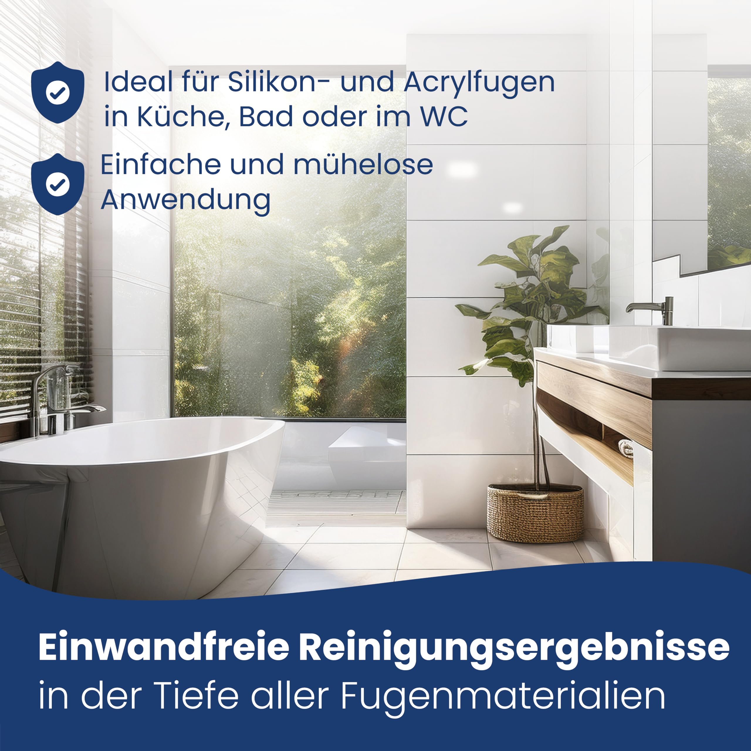 AGO Fugentape 10 x 45cm zur wirksamen Schimmelentfernung bei Silikonfugen / 10x stärker als bei herkömmlicher Anwendung mit einem Pinsel (Schimmelmittel separat erhältlich)