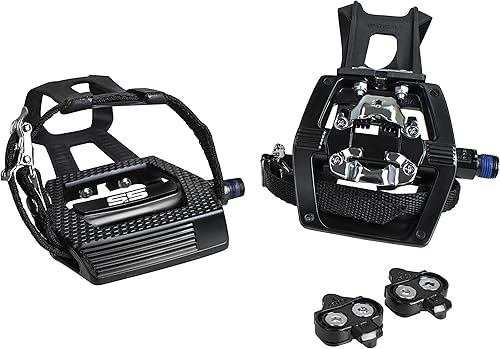 Miniatura 7 de BV Bike Shimano SPD Compatible 916 Pedals with Toe Clips - MTBSpinIndoorExercisePeloton Bicycle Pedals Peloton Toe CagesPedal Adapter