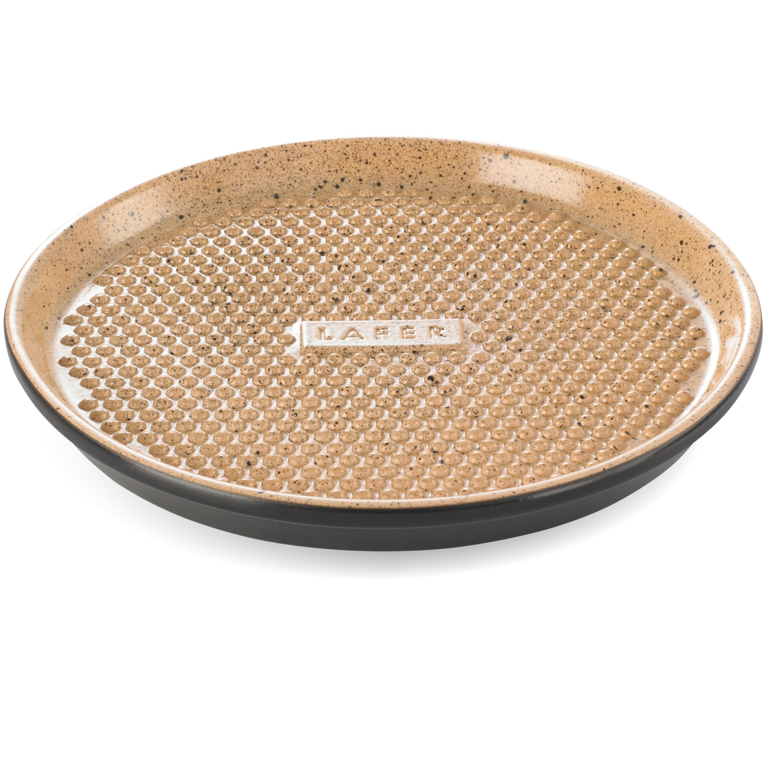 Römertopf BBQ plancha grill plate with grill nubs, diameter 31.5 cm, fire plate made of natural clay