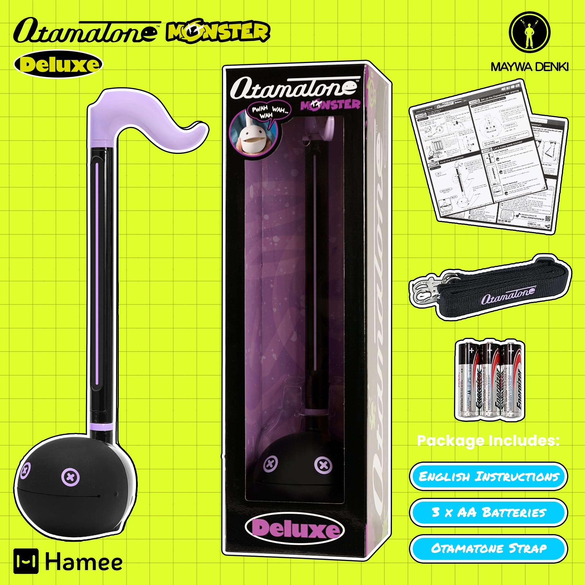 Otamatone Melody Mini Licorne – Instrument De Musique Électronique Portable Japonais 11 Chansons Préprogrammées