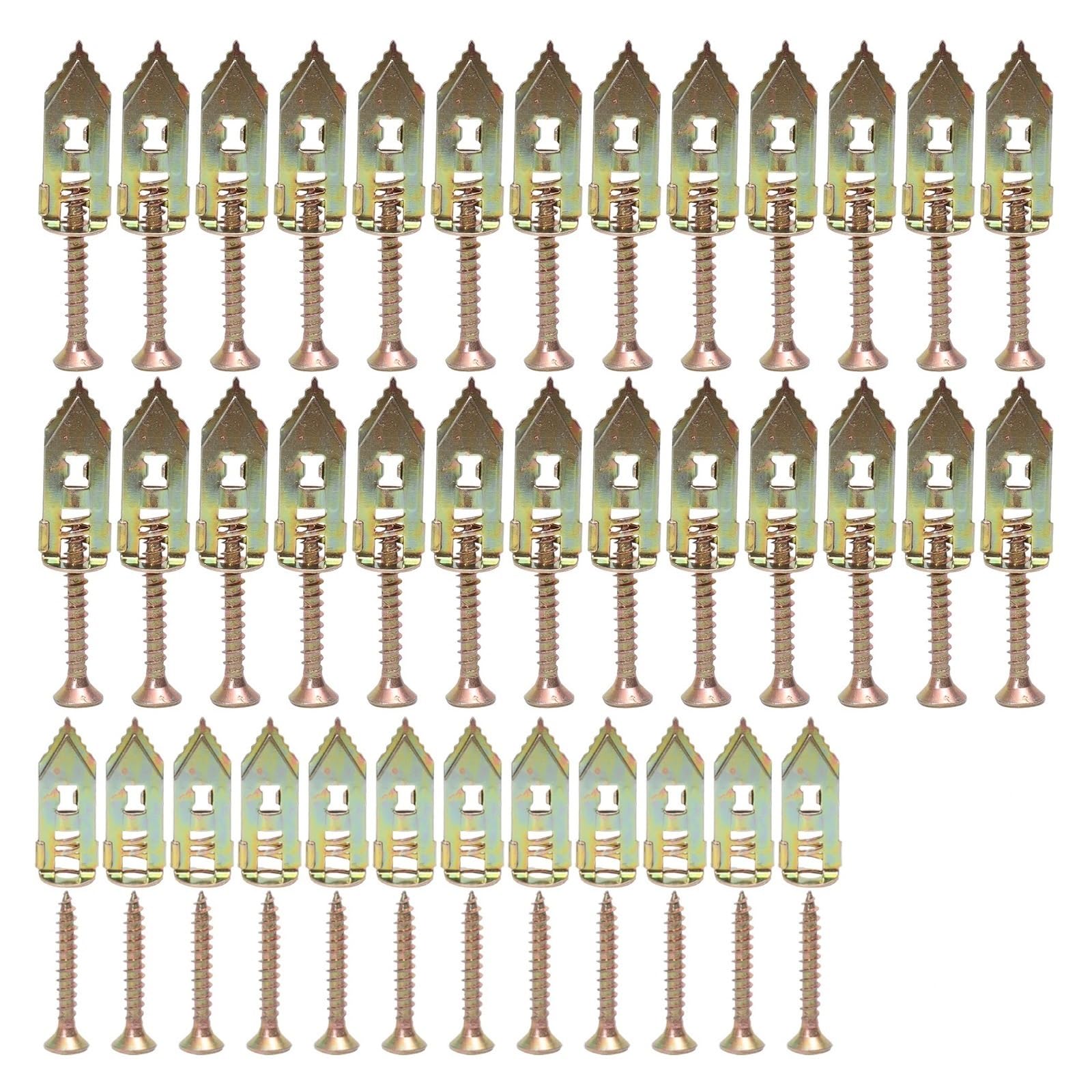 Expansionsbolzen aus Edelstahl, Selbstschneidende Bohranker, Metallbolzen, Trockenbauanker, einfache Anwendung for Gipskartondübel(20 Sets)