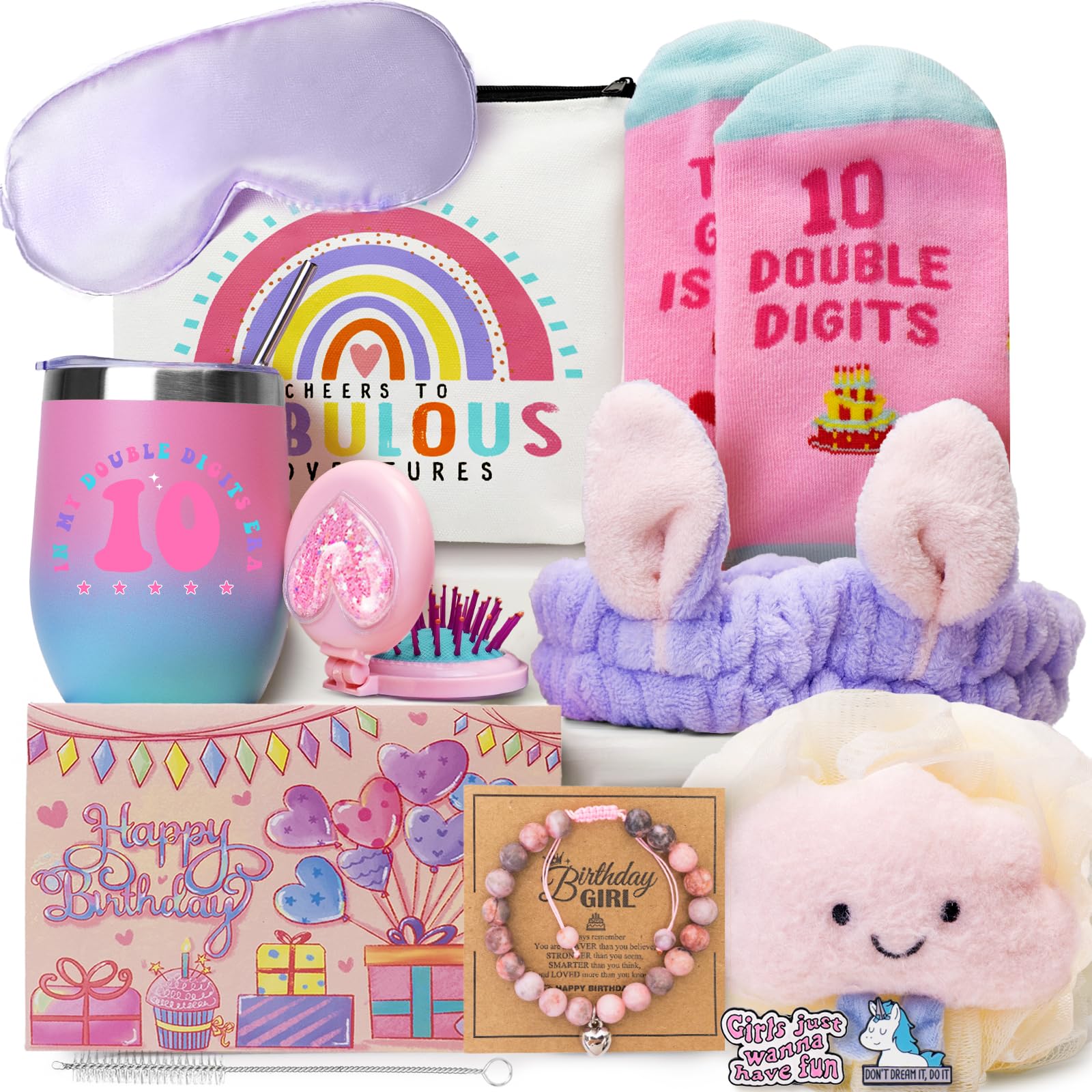 WULAIHO Gifts for 10 Year Olds Girls, 10 Year Old Gifts for Girls, Presents for a 10th Birthday Girl Gift for Her, Daughter, Sister, Niece, Granddaughter, Best 10th Birthday Gift for Teen Girl