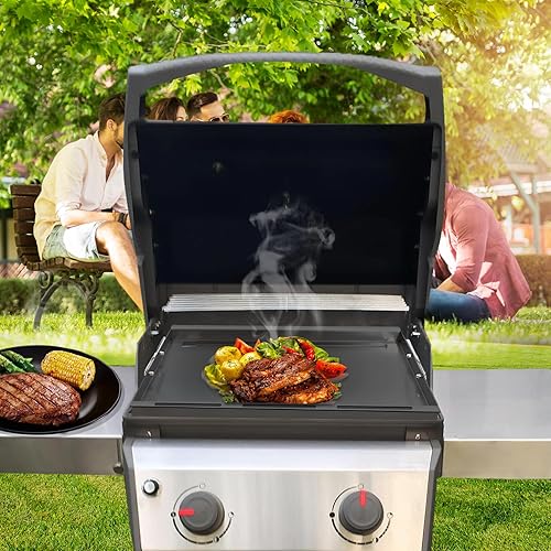 Miniatura 7 de SafBbcue Spirit - Parrillas de gas GS4 de tamaño completo, 200, parte superior plana con asas para Weber Spirit ES-210, ES-215, ES-220, ES-230,