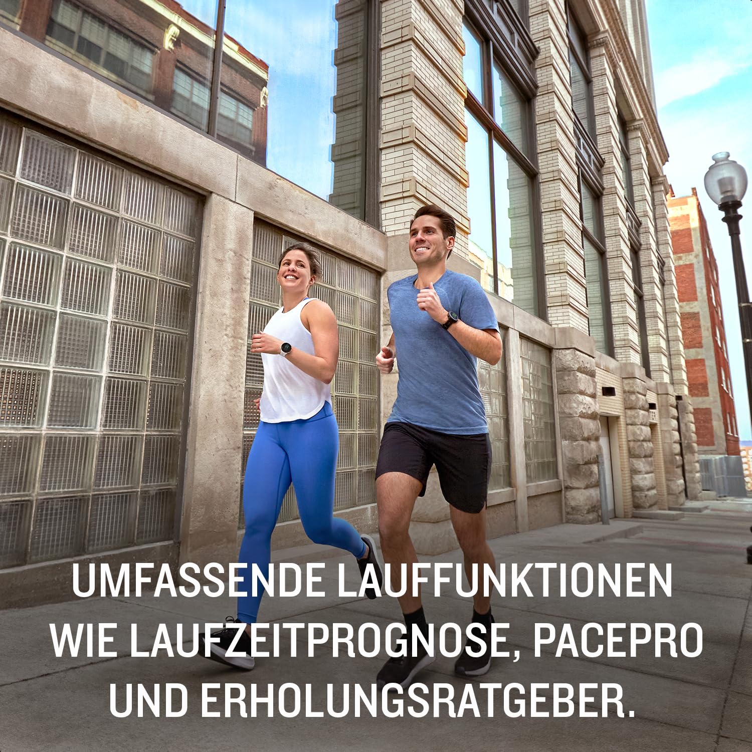 Garmin Forerunner 55, 42 mm, GPS-Laufuhr, Steinweiss/Schwarz