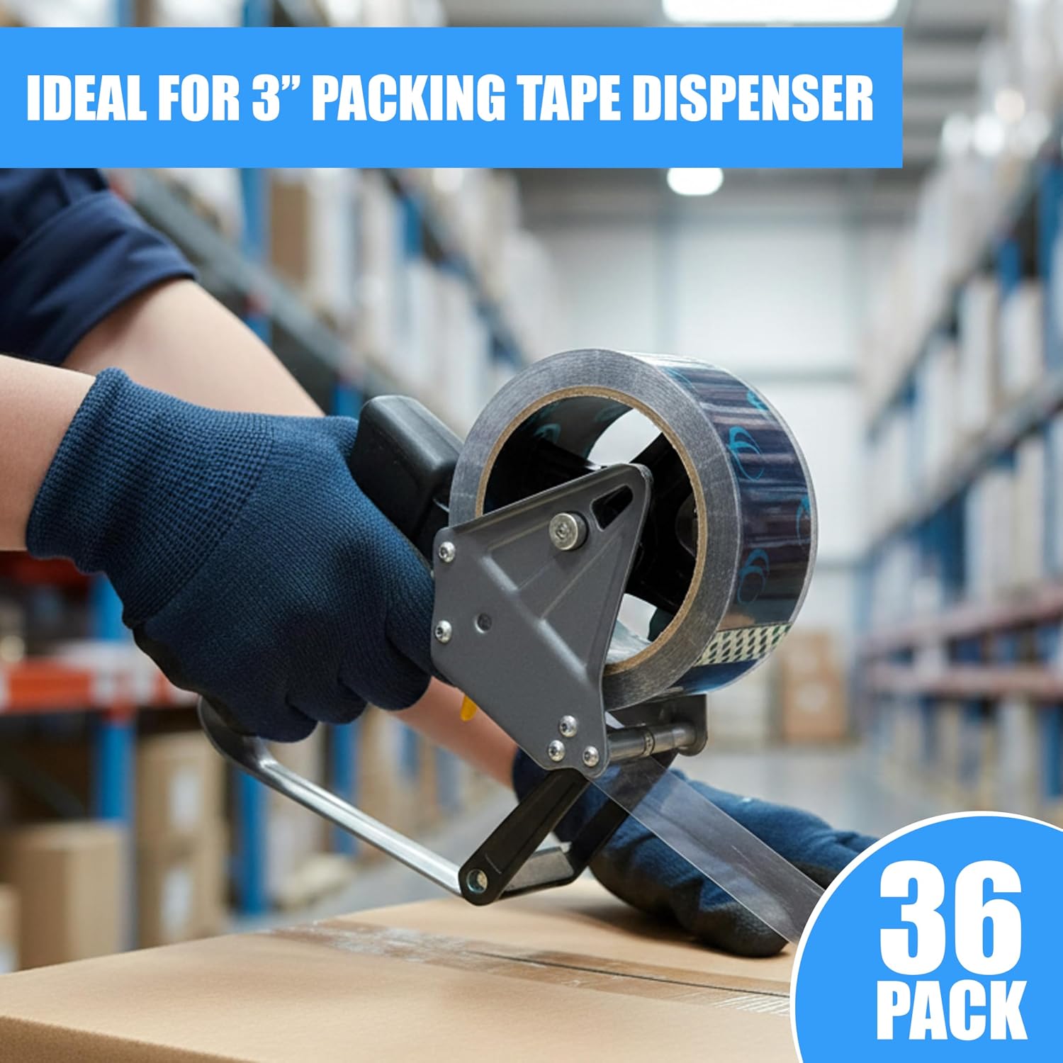 Clear Packing Tape, 36 Rolls Heavy Duty Packaging Tape for Shipping Packaging Moving Sealing, Thicker Clear Packing Tape, 1.88 inches Wide, 60 Yards Per Roll, 2160 Total Yards