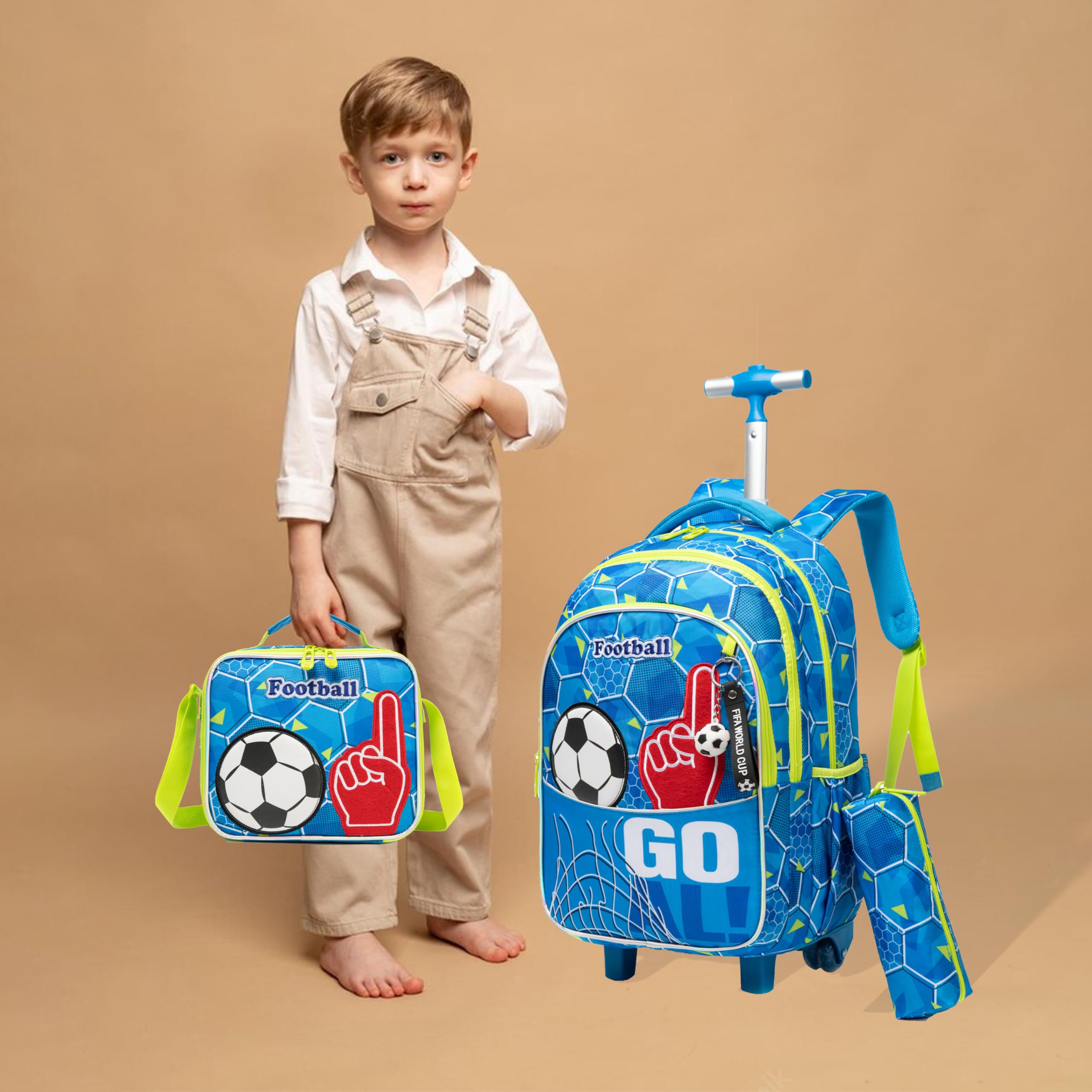 Mochilas Escolares con Ruedas Carro Niño 17" Mochila Chicos Escolar