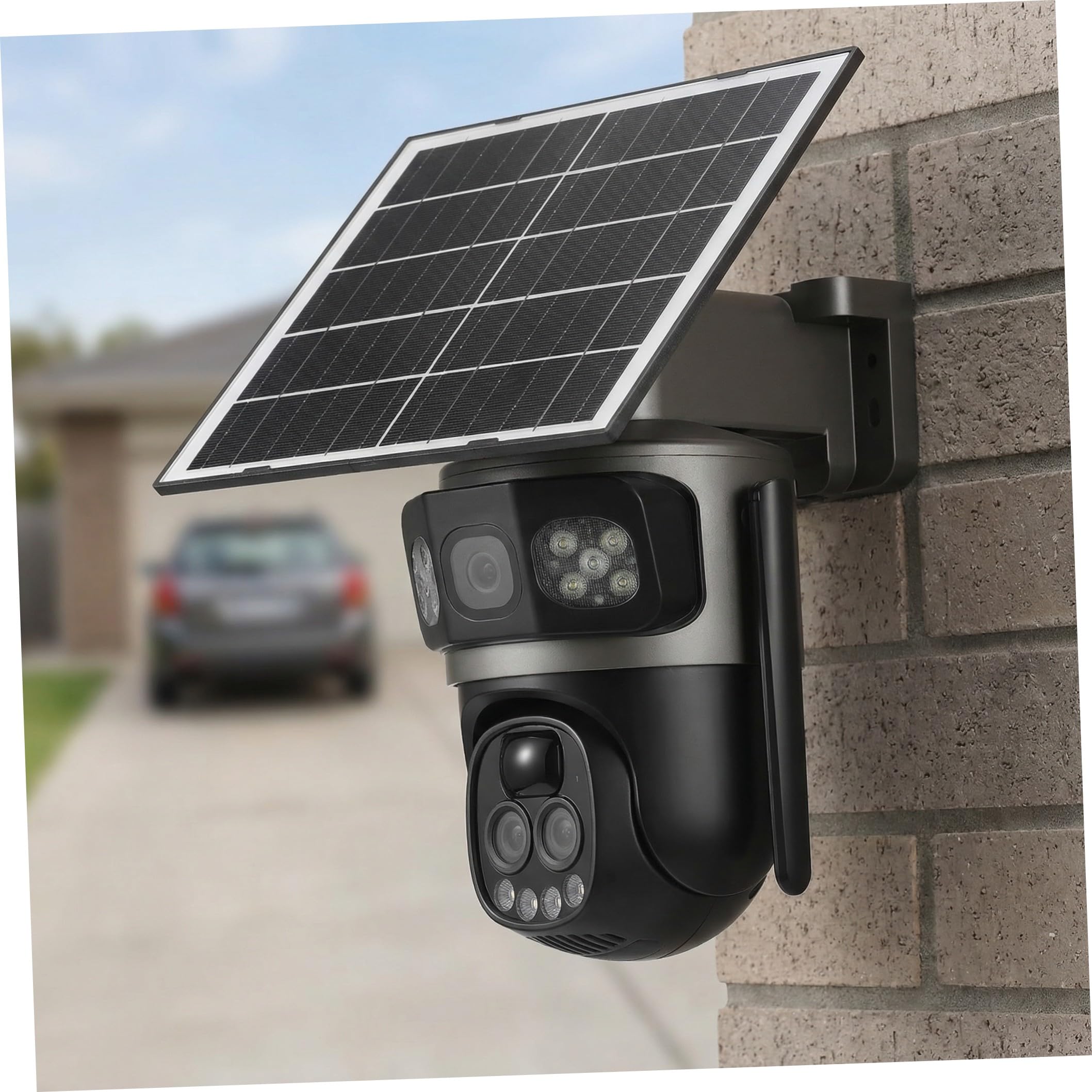 Cabilock Telecamera Solare Wireless da Esterno 5mp Wifi, Zoom 10x, Ip66