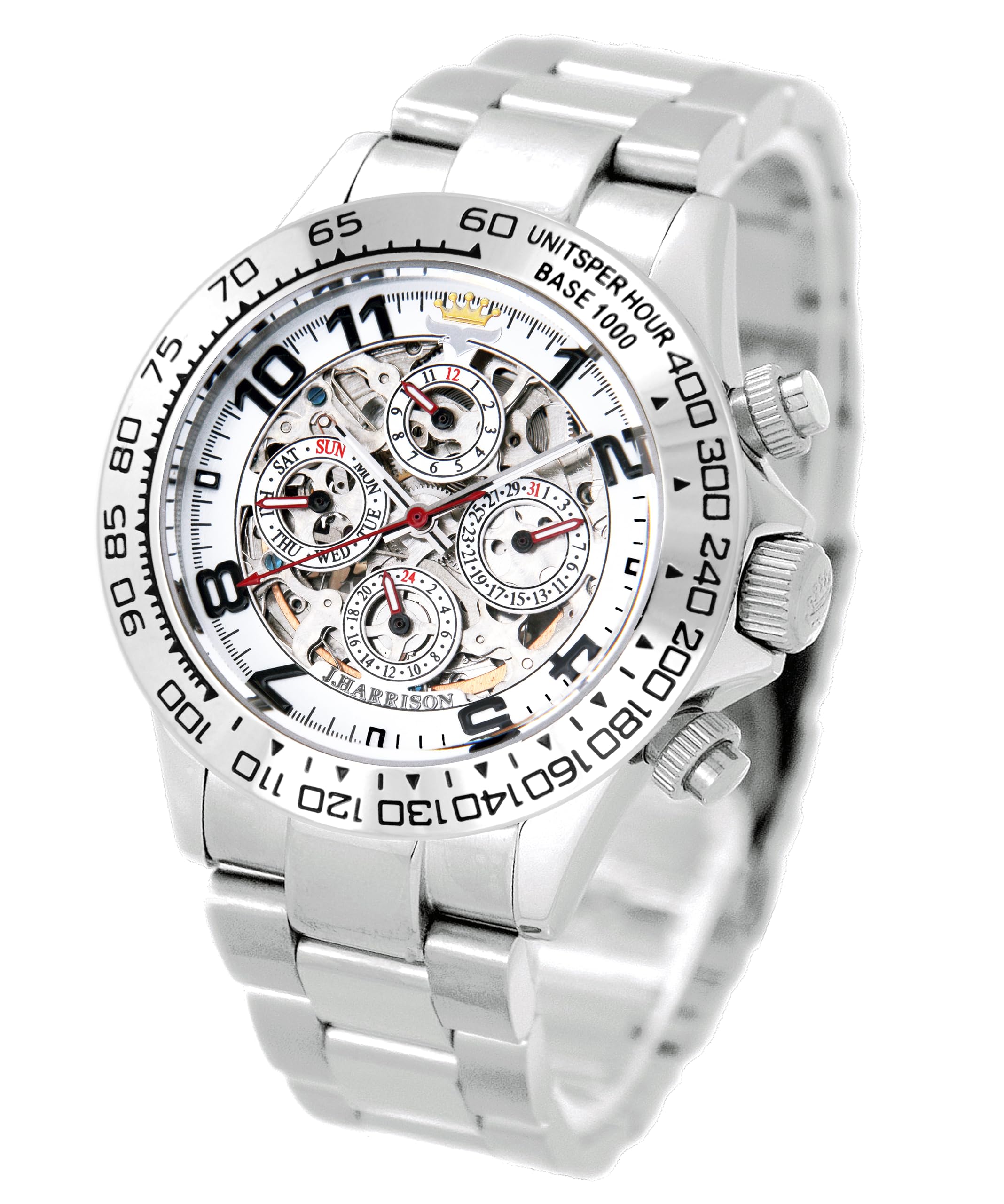 J.Harison(ジョンハリソン) JH-003SW Amazon.co.jp: [ジョンハリソン]J.Harison 腕時計 自動巻き ホワイト