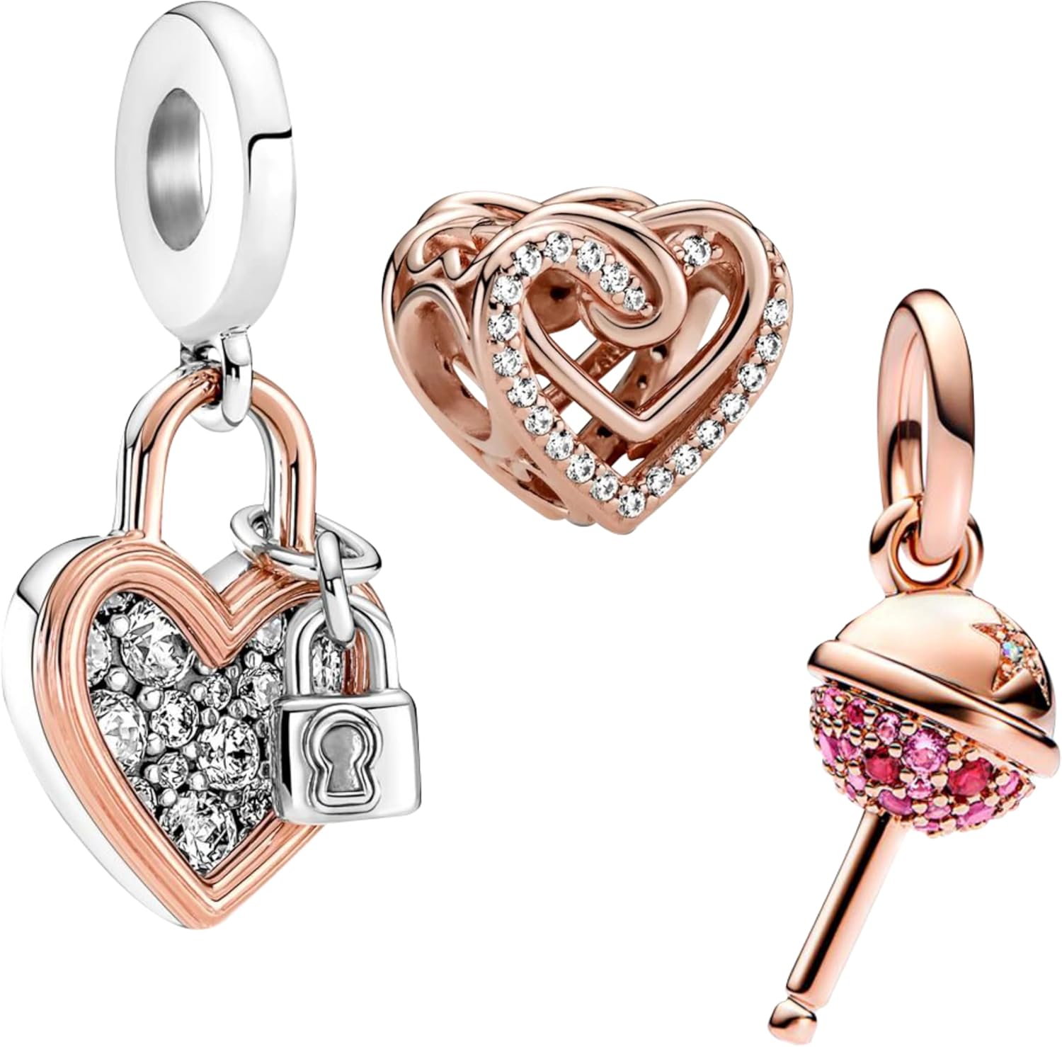 Heart Graduation 2026 Charms for Bracelets and Necklaces Bead Charm for Women