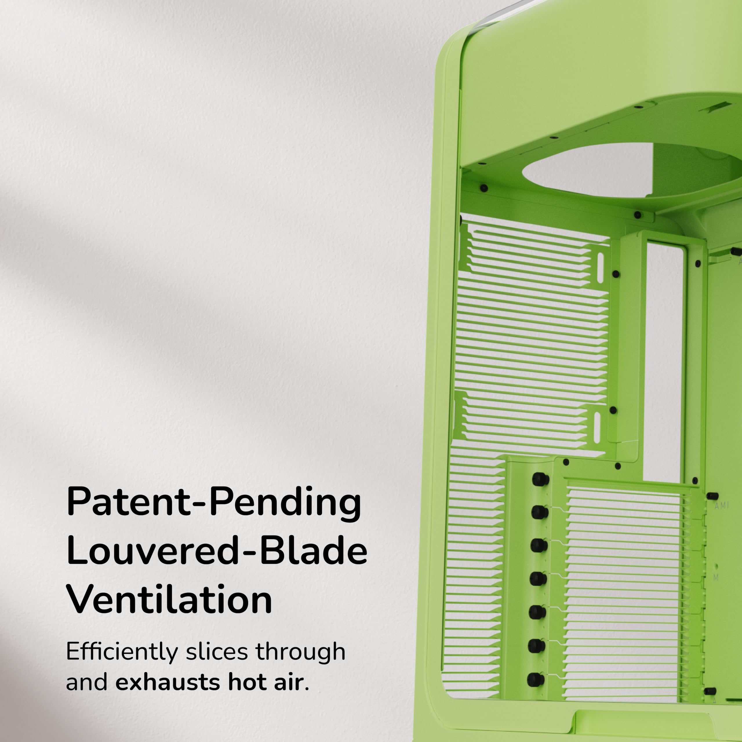 Hyte X50 Modern Performance ATX Mid-Tower PC Gaming Case - Matcha Milk (verde)