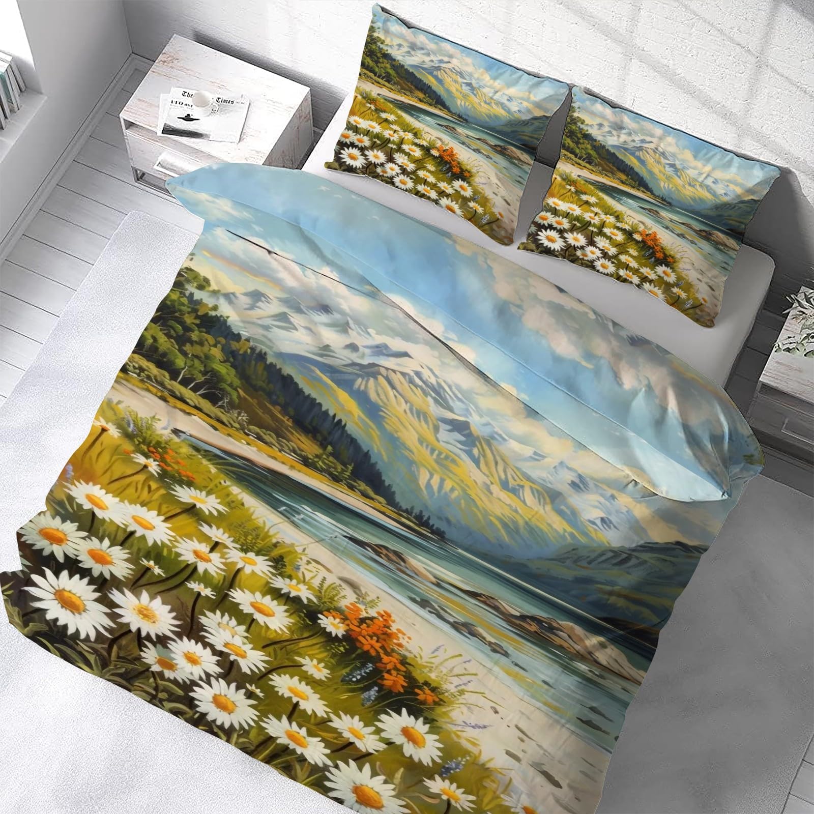 Housse de couette 220x240 cm paysage pour transformer l'ambiance de votre chambre à coucher