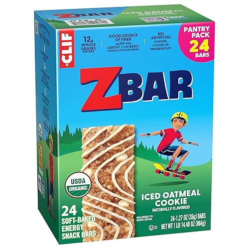 Miniatura 11 de Zbar - Galletas de avena helada, barras energéticas horneadas suaves, sin OMG, 0.42 oz de granos integrales, barras de granola orgánicas USDA