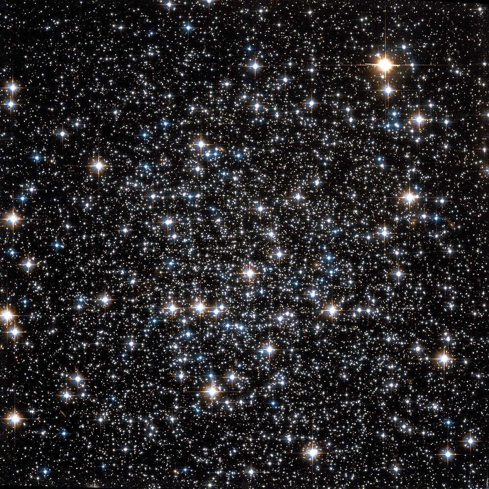 Tableau Hubble Space NGC 288 très grand format encadré noir semi-gloss