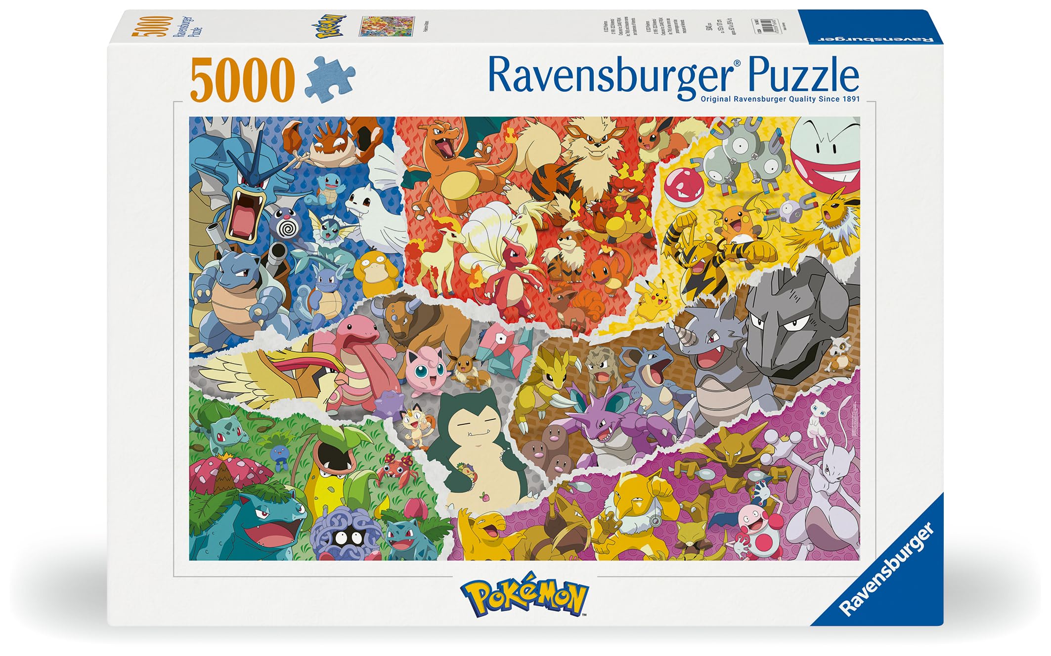 Ravensburger Puzzle 16845 - Pokémon Allstars - 5000 Teile Puzzle für Erwachsene und Kinder ab 14 Jahren