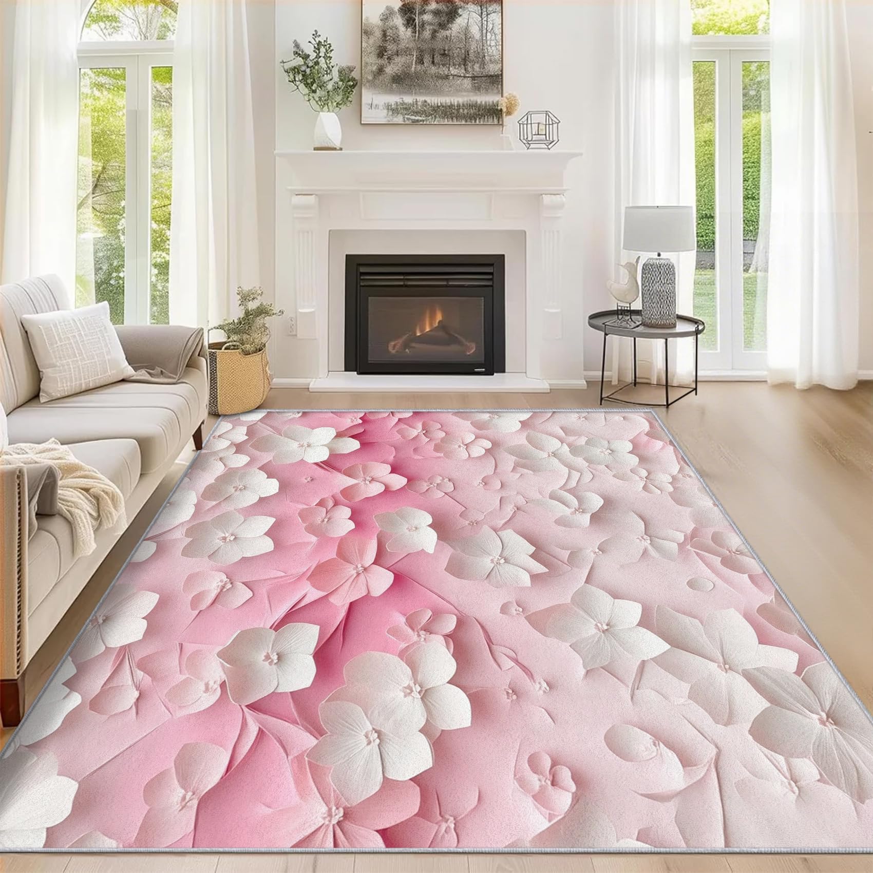 Générique Tapis Fleur 3D, 240x340 cm