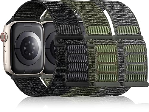 Miniatura 1 de Correa deportiva de nailon suave y transpirable compatible con correas de Apple Watch de 1.496 pulgadas, 1.575 pulgadas, 1.614 pulgadas, 1.654