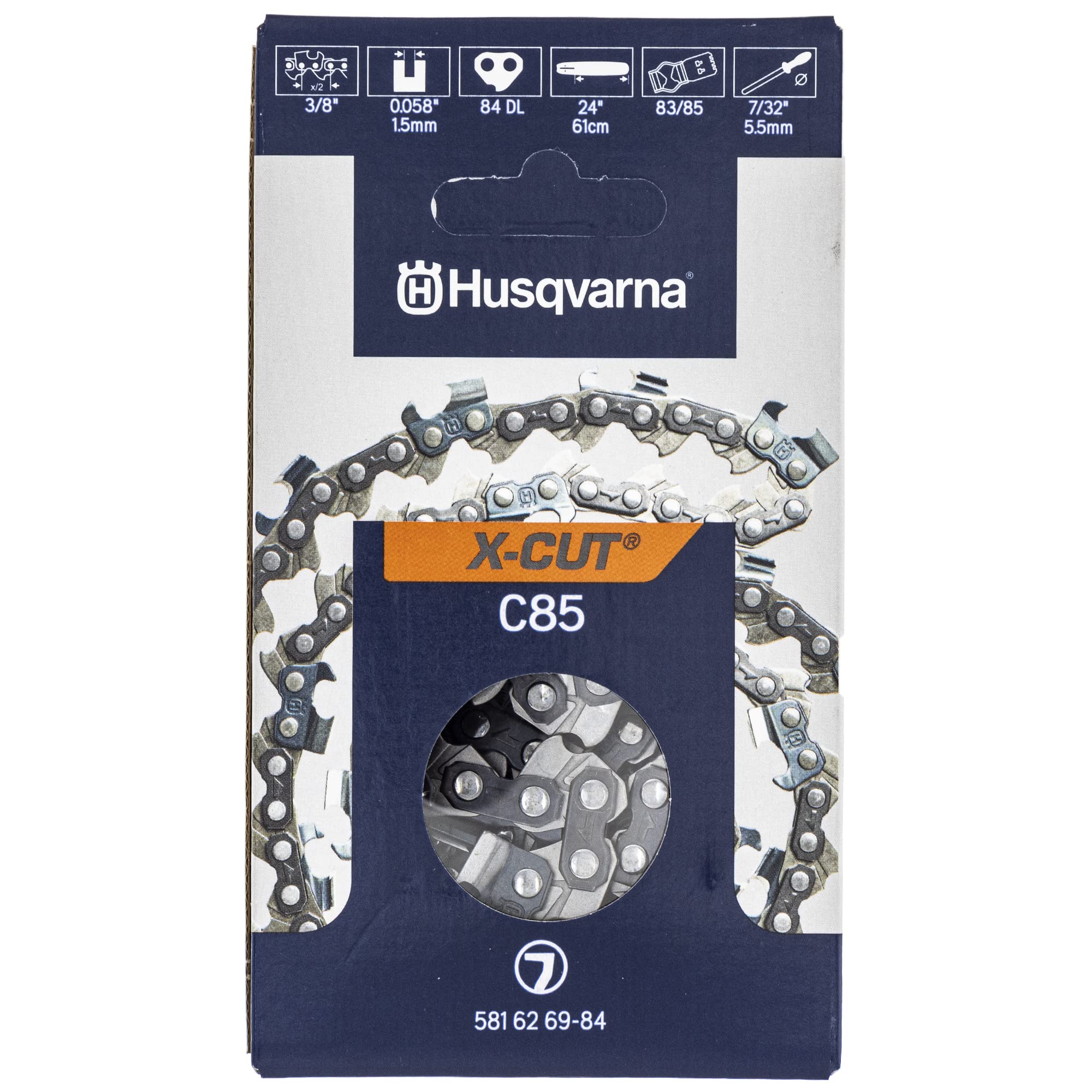 Husqvarna C83 Chain Husqvarna 581626984 C85 24-Inch Chainsaw Chain