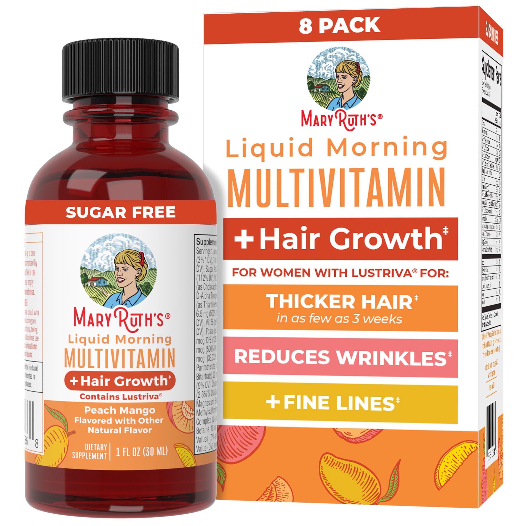 MaryRuth's Liquid Multivitamin Hair Growth Travel Pack
