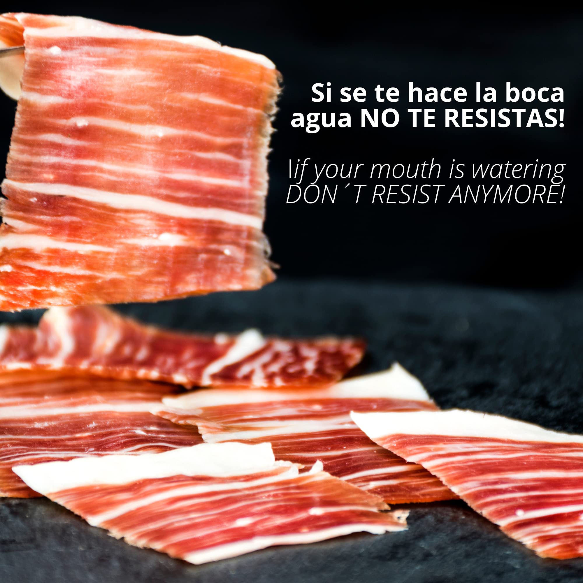Estuche Paleta de Jamon de Cebo de Campo Iberico 50% Raza Iberica - 15 Sobres Loncheados de 100 gr - Cortado a Mano y Envasados al Vacio - Embutidos y Regalos Ibericos de Bellota – 1.5 kg