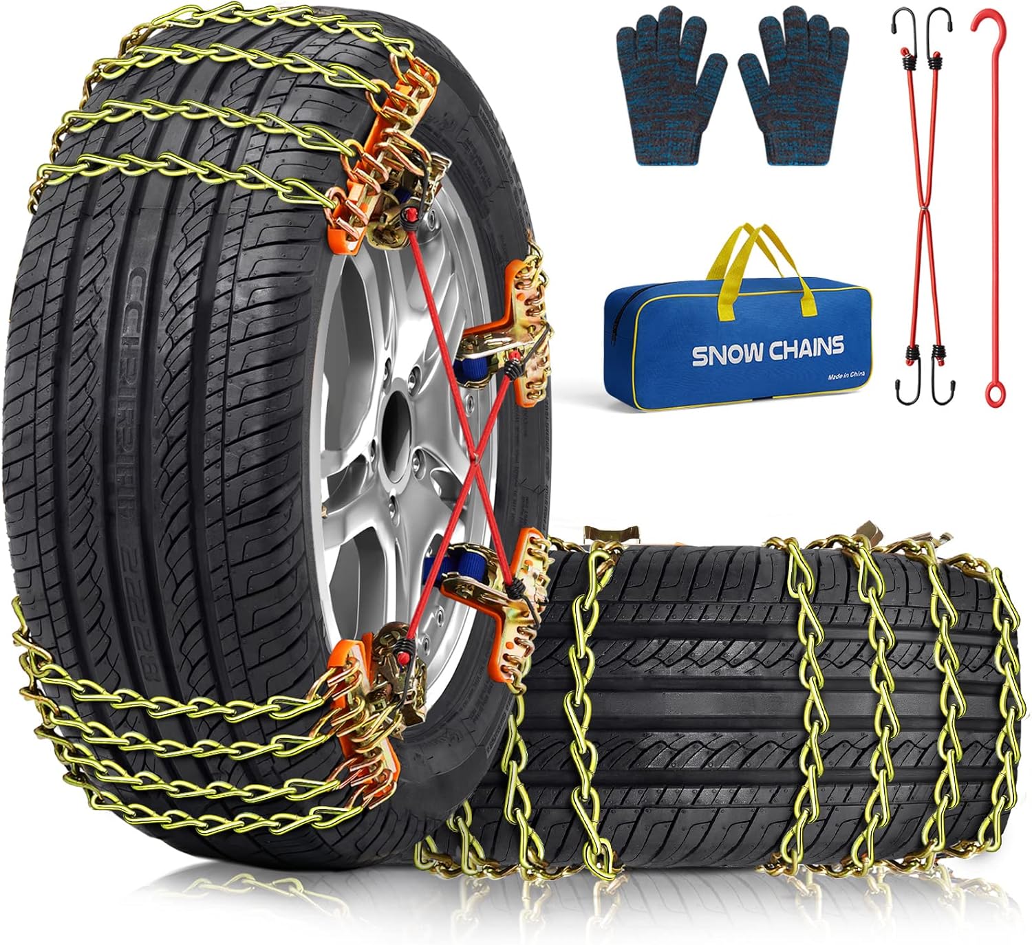 Snow Tire Chains for Car SUV Pickup Trucks