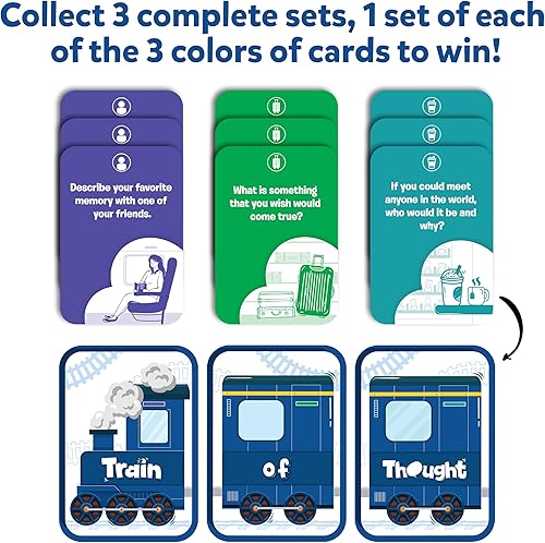 Miniatura 5 de Skillmatics Juego de cartas tren de pensamiento, diversión para la noche de juegos familiares, juguetes educativos, juegos de viaje para niños,