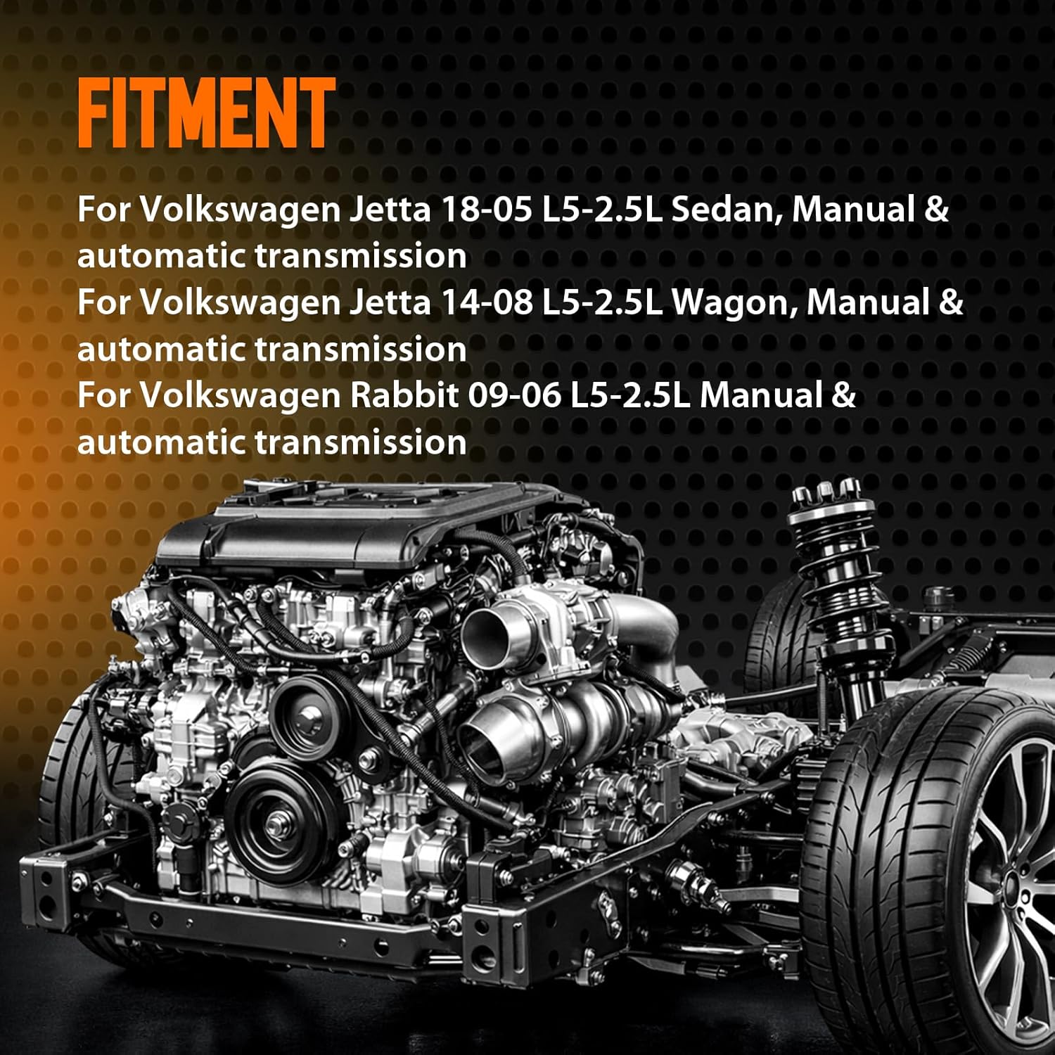 AUTOKAY Engine Motor Mounts & Transmission Mount 5PCS for Volkswagen Jetta 2005-2018 Engine Motor Transmission Mount